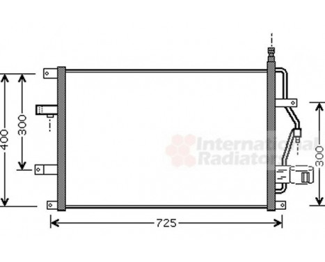 Condenser, air conditioning 59005107 International Radiators, Image 2