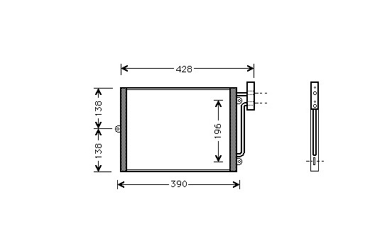 Condenser, air conditioning 74005038 International Radiators