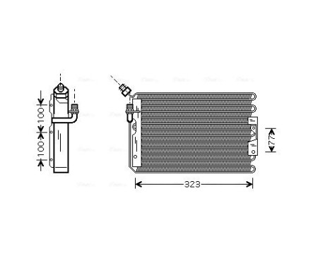 Condenser, air conditioning 74005042 International Radiators, Image 2
