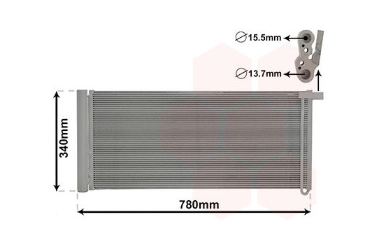 Condenser, air conditioning 74005083 International Radiators