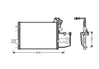 Condenser, air conditioning 76005015 International Radiators