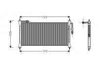 Condenser, air conditioning 77005011 International Radiators