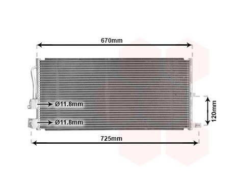 Condenser, air conditioning 77005043 International Radiators, Image 2