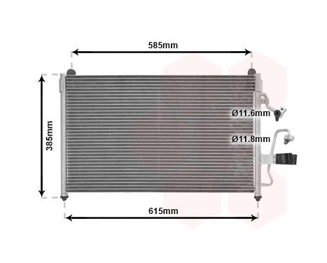 Condenser, air conditioning 81005013 International Radiators, Image 2