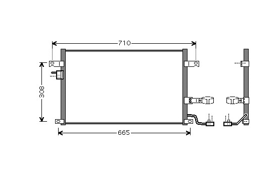 Condenser, air conditioning 81005056 International Radiators