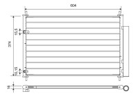 Condenser, air conditioning 812654 Valeo