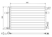 Condenser, air conditioning 812661 Valeo