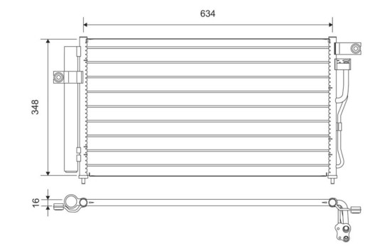 Condenser, air conditioning 812668 Valeo