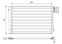 Condenser, air conditioning 812720 Valeo