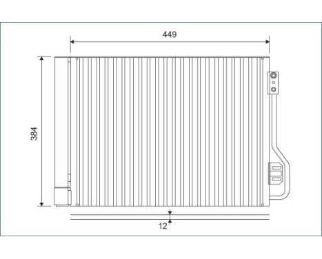 Condenser, air conditioning 812882 Valeo
