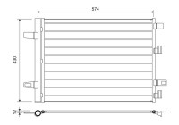 Condenser, air conditioning 812883 Valeo