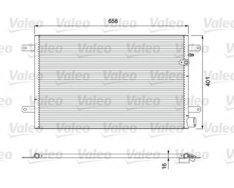 Condenser, air conditioning 814004 Valeo, Image 2