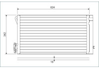 Condenser, air conditioning 814012 Valeo