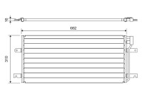 Condenser, air conditioning 814029 Valeo