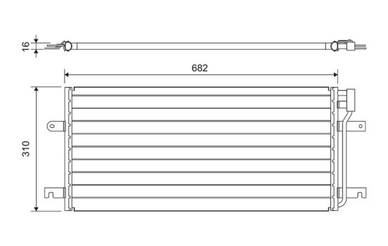 Condenser, air conditioning 814029 Valeo