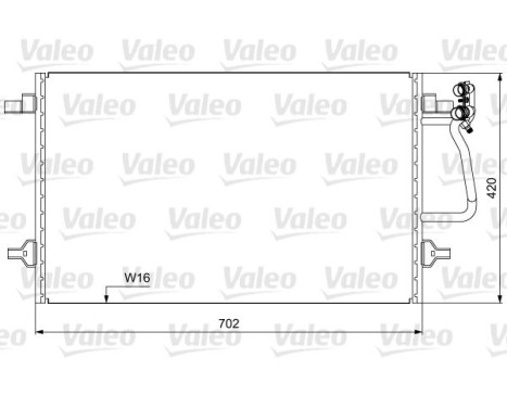 Condenser, air conditioning 814030 Valeo, Image 3