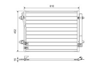 Condenser, air conditioning 814039 Valeo