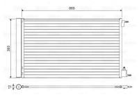 Condenser, air conditioning 814042 Valeo