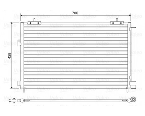 Condenser, air conditioning 814046 Valeo, Image 3