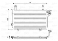 Condenser, air conditioning 814048 Valeo