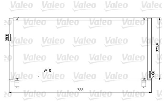 Condenser, air conditioning 814052 Valeo