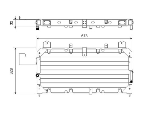 Condenser, air conditioning 814062 Valeo
