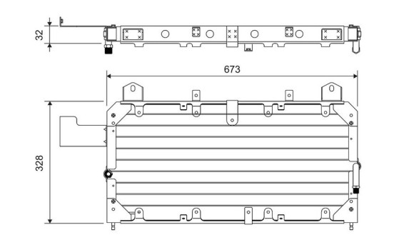 Condenser, air conditioning 814062 Valeo