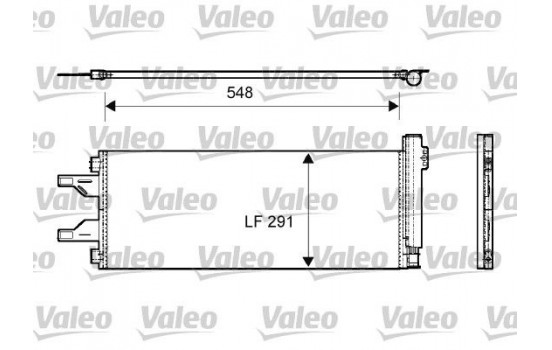 Condenser, air conditioning 814069 Valeo