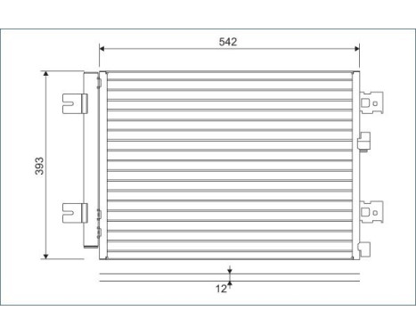 Condenser, air conditioning 814077 Valeo