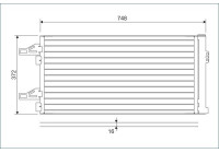 Condenser, air conditioning 814085 Valeo