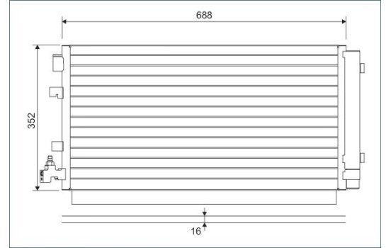 Condenser, air conditioning 814094 Valeo, Image 2