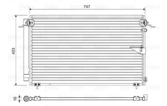 Condenser, air conditioning 814112 Valeo