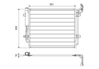 Condenser, air conditioning 814157 Valeo
