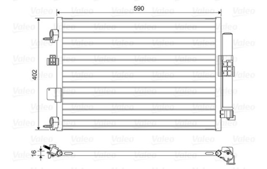 Condenser, air conditioning 814161 Valeo, Image 2