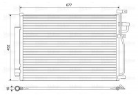 Condenser, air conditioning 814166 Valeo