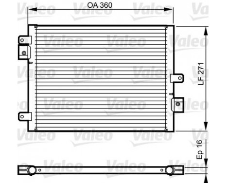 Condenser, air conditioning 814167 Valeo, Image 2