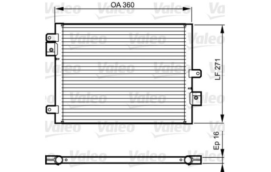 Condenser, air conditioning 814167 Valeo, Image 2