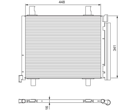 Condenser, air conditioning 814168 Valeo