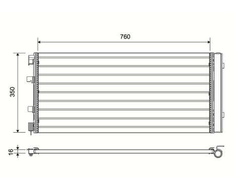 Condenser, air conditioning 814179 Valeo, Image 3
