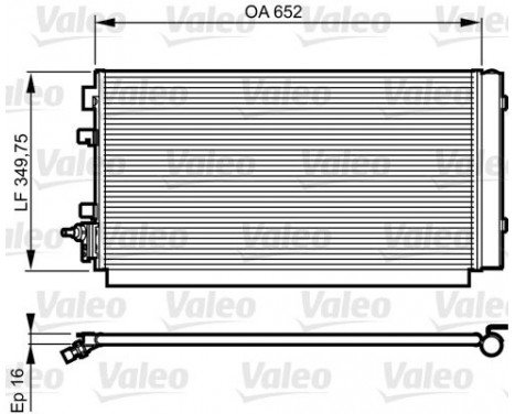 Condenser, air conditioning 814187 Valeo, Image 2