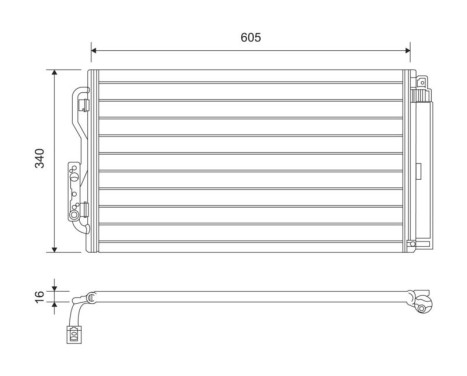 Condenser, air conditioning 814191 Valeo, Image 2