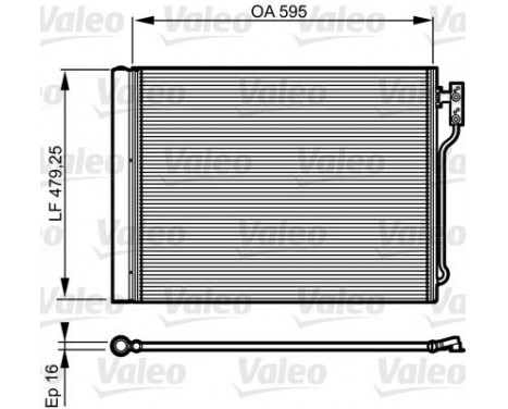 Condenser, air conditioning 814192 Valeo, Image 3
