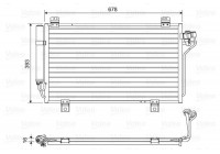 Condenser, air conditioning 814195 Valeo