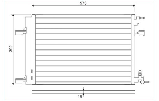 Condenser, air conditioning 814201 Valeo, Image 2