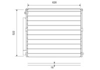 Condenser, air conditioning 814203 Valeo