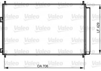 Condenser, air conditioning 814204 Valeo
