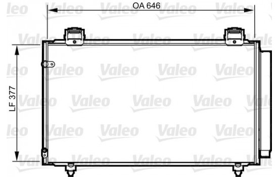 Condenser, air conditioning 814210 Valeo