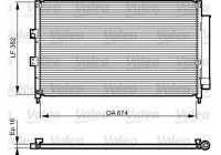 Condenser, air conditioning 814217 Valeo