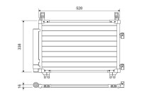 Condenser, air conditioning 814223 Valeo