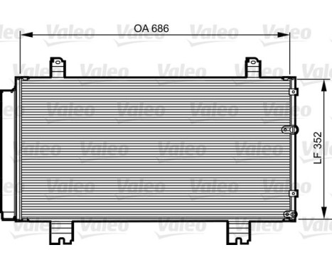 Condenser, air conditioning 814226 Valeo